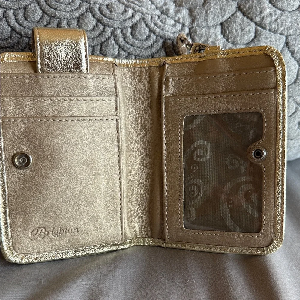 Brighton Gold Phone Holster with Textured Buckle